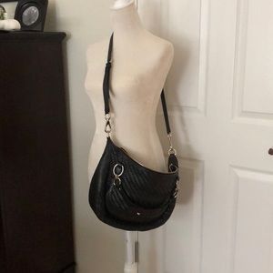 Black leather Coach bag